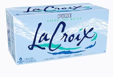 La Croix, Water Sparkling Pure, 12 Fl Oz, 8 Pack