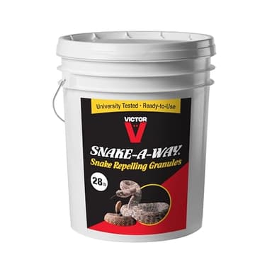 Victor VP362 Snake-A-Way Outdoor Snake Repellent for Yard, Repelling Granules for Poisonous and Non-Poisonous Snakes - 28 LBs