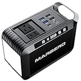 MARBERO Portable Power Bank with AC Outlet, Peak 120W/110V Portable Laptop Battery Bank, 24000mAh Charger Power Supply with AC Outlet, Power Station for Outdoor Camping Home Office Hurricane Emergency