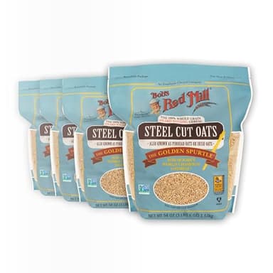 Bob's Red Mill Steel Cut Oats, 54oz (Pack of 4) - Non GMO, Whole Grain, Vegan, Kosher