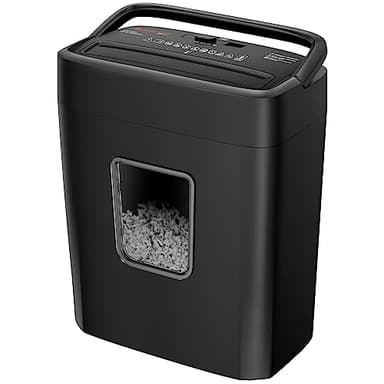 Bonsaii Paper Shredder, 8-Sheet Crosscut Shredder with 4.2 Gallon Bin Shred Credit Card/Mail/Staple/Clip for Home Office, P-4 Security Level (C261-C)