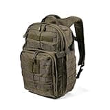 5.11 Tactical Backpack, RUSH 12 2.0 Military Survival Molle Back Pack with Laptop Compartment, Small, 24L, Ranger Green, Style 56561ABR