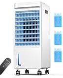 AIRTHRYL Windowless Portable Air Conditioners, 2025 Upgraded Cooling System w/2Gal Dual Water Tank, AC Unit, Ventless Swamp Cooler, Evaporative Air Cooler w/4 Modes, Smart Timer for Room, Office, Home