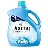 Downy Fabric Softener Liquid, Clean Breeze Scent, 111 fl oz, 150 Loads