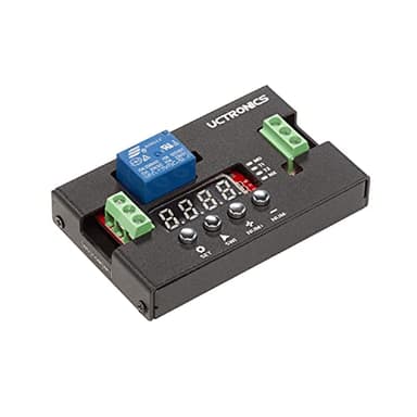 UCTRONICS DC 12V Programmable Time Delay Relay Module with Metal Enclosure, On Delay and Off Delay Timer for Automobile, Raspberry Pi, Industrial Control, and Other Automatic Control Projects