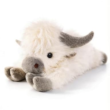 uoozii 24" | 5 Pounds Highland Cow Weighted Stuffed Animals with Removable Unscented Microwavable Pouch, Cute Coolable Warmable Weighted Plush Gift for Kids & Adults