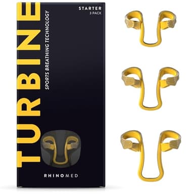 Rhinomed Turbine Breathing Nasal Dilator | Starter Pack | Improve Airflow During Exercise | Nasal Strip Alternative | Comfortable Breathing Aids for Workout Performance