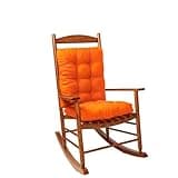 Patio Seat Cushions Set of 1, Indoor Outdoor Furniture Cushions, Tufted Rocking Chair Cushion Pad, Orange