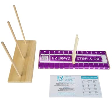 EZ Bowz Stow & Go Bow Maker with Detachable Spool Holder - Easy Bow Making Tool - Bowmaker for Crafts, Wreath Making, Tree Top Bows, Hair Bows, Ribbon Bows, Gift Bows - Christmas Decor Bowmaking