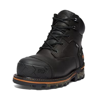 Timberland PRO Men's Boondock 6 Inch Composite Safety Toe Waterproof Industrial Work Boot, Black-2024 New, 10.5 Wide