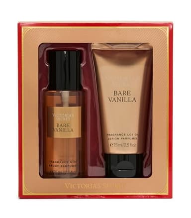 Victoria's Secret Bare Vanilla Mini Fragrance Duo Gift Set, Notes of Soft Cashmere