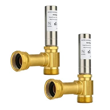 (Pack of 2) EFIELD MH-S-241 Angle Stainless Steel Water Hammer Arrestors, 3/4 Inch Swivel FHT x 3/4 Inch MHT,(HAMMER018-2PCS)