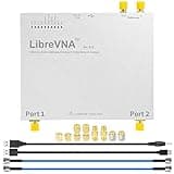 AURSINC LibreVNA NanoVNA Vector Network Analyzer, Upgraded Professional Antenna Analyzer 100KHz-6GHz Measuring Full S Parameters with External Reference Input/Output, USB Based Full 2-Port Interface