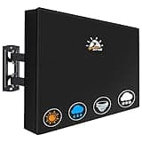 Zettum Outdoor TV Cover 65 Inch - 600D TV Cover Weatherproof & Waterproof for 60 to 65 Inch Outdoor TV, Heavy Duty TV Enclosure Protector for Outside Flat Screen TV (Size: 60"L x 6"D x 38"H)