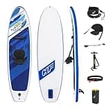 Bestway Hydro-Force SUP, Inflatable Stand Up Paddle Board, Complete Set with Kayak Conversion Kit, Multiple Styles, Sizes 11.2FT, 10FT, 9FT