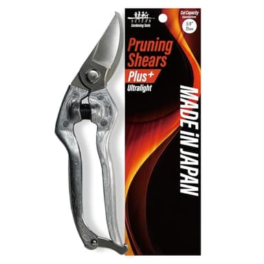 SUIZAN Bypass Pruning Shears 8.3” Plus Forged Aluminum Handle - Professional Japanese Hand Pruners Garden Scissors Gardening Tools
