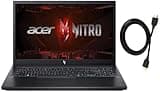 acer Nitro V 15.6" FHD 144Hz Gaming Laptop | Intel 10-Core i7-13620H | NVIDIA GeForce RTX 4060|Backlit | Black | 16GB RAM DDR5 | 1024GB SSD | Windows 11 Home |Bundle with HDMI Cable