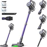 Suirviz Cordless Vacuum Cleaner, 40KPA/35Mins, Green LED Light, Lightweight Stick Vacuum Self-Standing, Vacuum Cleaners for Home Handheld Vacuum for Pet Hair, Carpet, and Hard Floors, U8