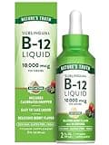 Nature's Truth B12 Sublingual Liquid Drops | 10,000 mcg | 2 oz | Fast Acting | Vegan, Non-GMO & Gluten Free