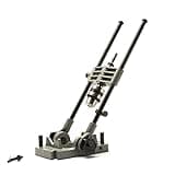 Kings County Tool Portable Drill Guide Jig | Convert Hand Drilling to Drill Press | Bore Up To 45-Degree Angles | 3/8-Inch Shaft and Chuck | 5-Degree Increments | Depth Stop Included