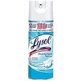 Lysol Disinfectant Spray, Household Essential Cleaning Supplies, Multi-Purpose Room Spray, Antibacterial and Sanitizer Spray, Upholstery Deodorizer, Home and Bathroom,Crisp Linen,12.5 fl oz(pack of 1)