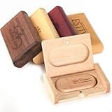 Custom Your Wedding USB 3.0 Flash Drive for Storing Photo/Video, 16GB Wooden High-Speed USB Thumb Drive Used in Photography/Corporate Giveaways - Carved Personalized Words or Logo