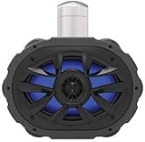 BOSS Audio Systems MRWT69RGB Marine Waketower Speaker System - 600 Watts Of Power, 6 x 9 Inch, Full Range, 2 Way, Multi-Color LED Illumination, Marine grade, Weatherproof, Sold Individually