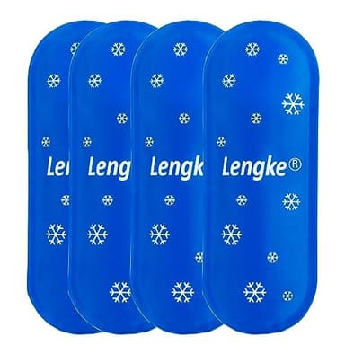 Leng Ke TSA Approved Ice Packs 4 pcs, Upgraded Reusable Ice Packs for Insulin Cooler Travel Case