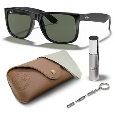 Ray-Ban RB4165 JUSTIN CLASSIC Square Shape Sunglasses with Official Eyewear Kit