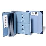 Savor | 2025 Updated Edition The Folio™ Document Organizer|Custom Dyed Cloth Bound Expanding File Folder for Important Papers, Emergency Binder,Birth Certificates,Social Security Cards, and Passports