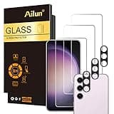 Ailun Screen Protector for Galaxy S23 [6.1 Inch] 3Pack + 3Pack Camera Lens Tempered Glass Fingerprint Unlock Compatible 0.25mm Ultra Clear Anti-Scratch Case Friendly [Not For S23 Ultra]