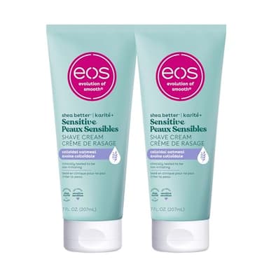 eos Shea Better Sensitive Skin Women's Shave Cream- Fragrance-Free, 2-pack of 7 oz containers