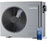 Varpoolfaye 35100 BTU Swimming Pool Heat Pump Above Ground Pool Heater 220V Electric Pool Heater For Inground Pool 10000 Gallon Heating Cooling WiFi Control Schedule