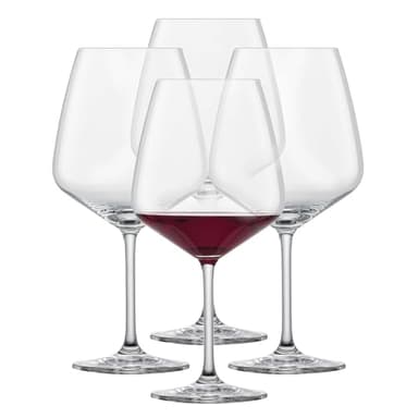 SCHOTT ZWIESEL Tulip Burgundy Red Wine Glass (Set of 4), Burgundy Glasses for Red Wine, Dishwasher-Safe Tritan Crystal Glasses, Made in Germany (26 Ounce)