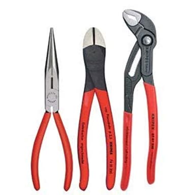 Knipex 3-Piece Universal Cobra Adjustable Pliers Set (KNT-002008S2)