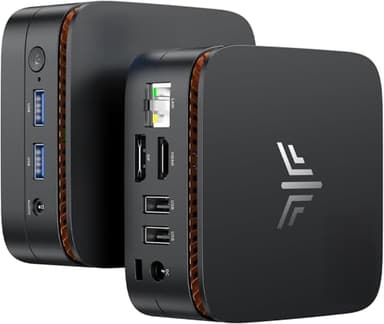 KAMRUI Essenx E1 Mini PC, N95 Processor (up to 3.4GHz), 12GB LPDDR5 RAM 256GB M.2 SSD, Mini Desktop Computer Support Dual 4K, WiFi, Ethernet for Business, Office, Home