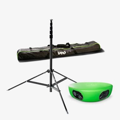 VEO Cam 3 1080HD Sports Camera Bundle with AI Auto-Tracking, Cloud Storage, 17 Ft. Carbon Fiber Tripod & 17 Ft. Tripod Bag – Ideal for Coaches & Teams