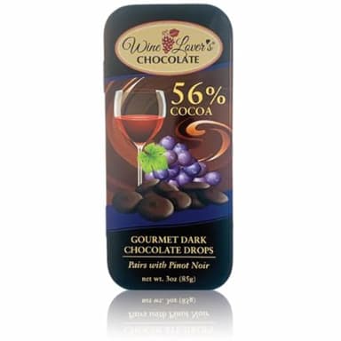 Wine Lover's Collection Delightful Gourmet Chocolates Pinot Noir 56%, 3.5 ounces