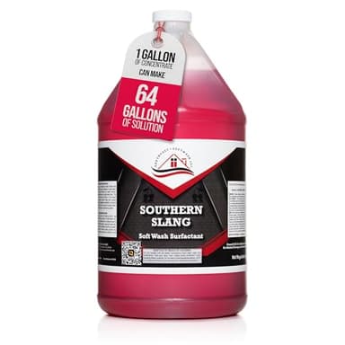 Southeast Softwash Southern Slang - Professional Exterior House Cleaner, Siding Cleaner & Roof Wash Surfactant for Pressure Washing & Soft Wash Applications | Classic Cherry Scent, 1 Gallon (1 Pack)