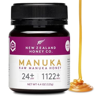 New Zealand Honey Co. Raw Manuka Honey UMF 24+ / MGO 1122+ | 4.4oz | 125g | Medical Grade Raw Honey