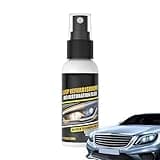 Buhyujkm Headlight Cleaner Spray | Headlight Lens Restoration Spray | Headlight Polish Spray, Headlights Cleaner Restores Clear Car and Protects from Re-Oxidation Includes Headlights Coating