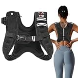 VBSD Weighted Vest for Women Men, 12lb Weight Vest with Reflective Stripe, Body Weight Vests Adjustable for Strength Training, Running, Walking, Workout, Jogging, Fitness