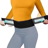 Lightweight Back Brace for Lower Back Pain Under Clothes - Relief from Sciatica, Hip and Spine Pain - Breathable & Adjustable Lumbar Support Belt for Home, Work and Exercise - Suitable for Women&Men