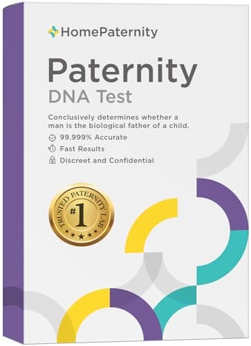 HomePaternity DNA Paternity Testing for Child and Father, USPS Return, Over 99.99% Confidence, All Fees Included, Fast Paternity Results