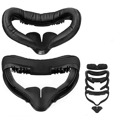 M AMVR Face Pad Compatible with Quest 2 Accessories, Face Pad Foam Replacement, with Fitness Facial Interface, Breathable PU Face Cushion, Air-Circulation Design (Not Compatible with Quest 3)