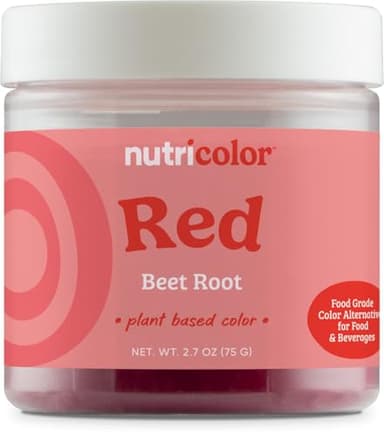 Nutricost Red Plant Based Food Coloring From Beet Root Powder (75 Servings) - Nutricolor Color Alternative For Food & Beverages