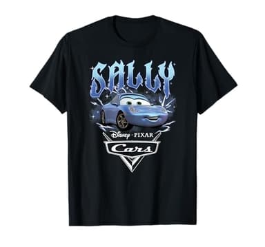 Disney Pixar Cars Sally Racer Distressed Portrait T-Shirt