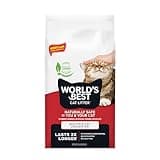 WORLD'S BEST CAT LITTER Multiple Cat Unscented, 15-Pounds - Natural Ingredients, Quick Clumping, Flushable, 99% Dust Free & Made in USA - Long-Lasting Odor Control & Easy Scooping