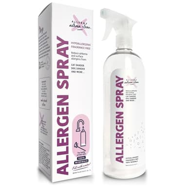 Allergy Asthma Clean Allergen Spray, Pets, Dust Allergies & More, Air & Surface, Just Add Water, Bottle, Over 33oz