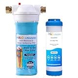 H&G lifestyles Iron Water Filter for Well Water Iron Removal Garden Hose in-line Water Filter for Swimming Pool Hot Tub Spa 3/4" Garden Hose Thread Removel Iron Heavy Metal Calcium
